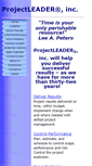 Mobile Screenshot of projectleader.com